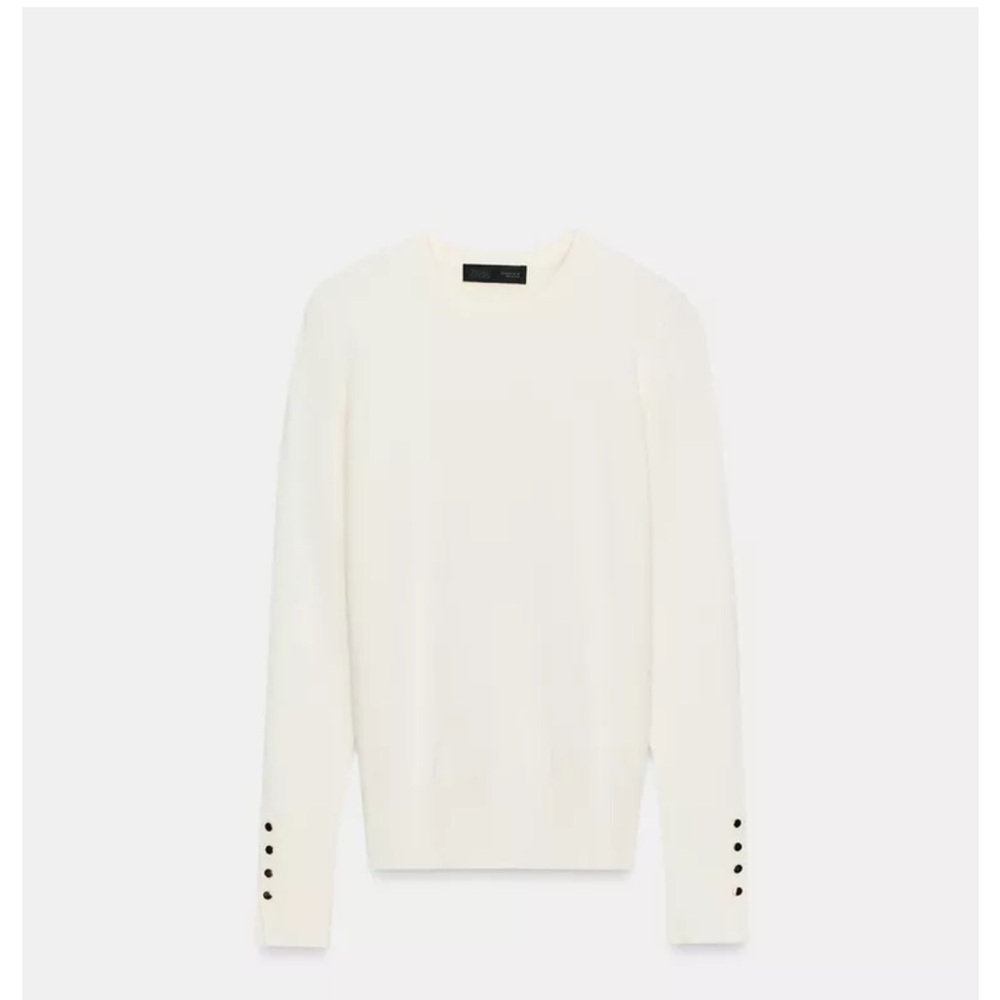 White fine knit Zara sweater